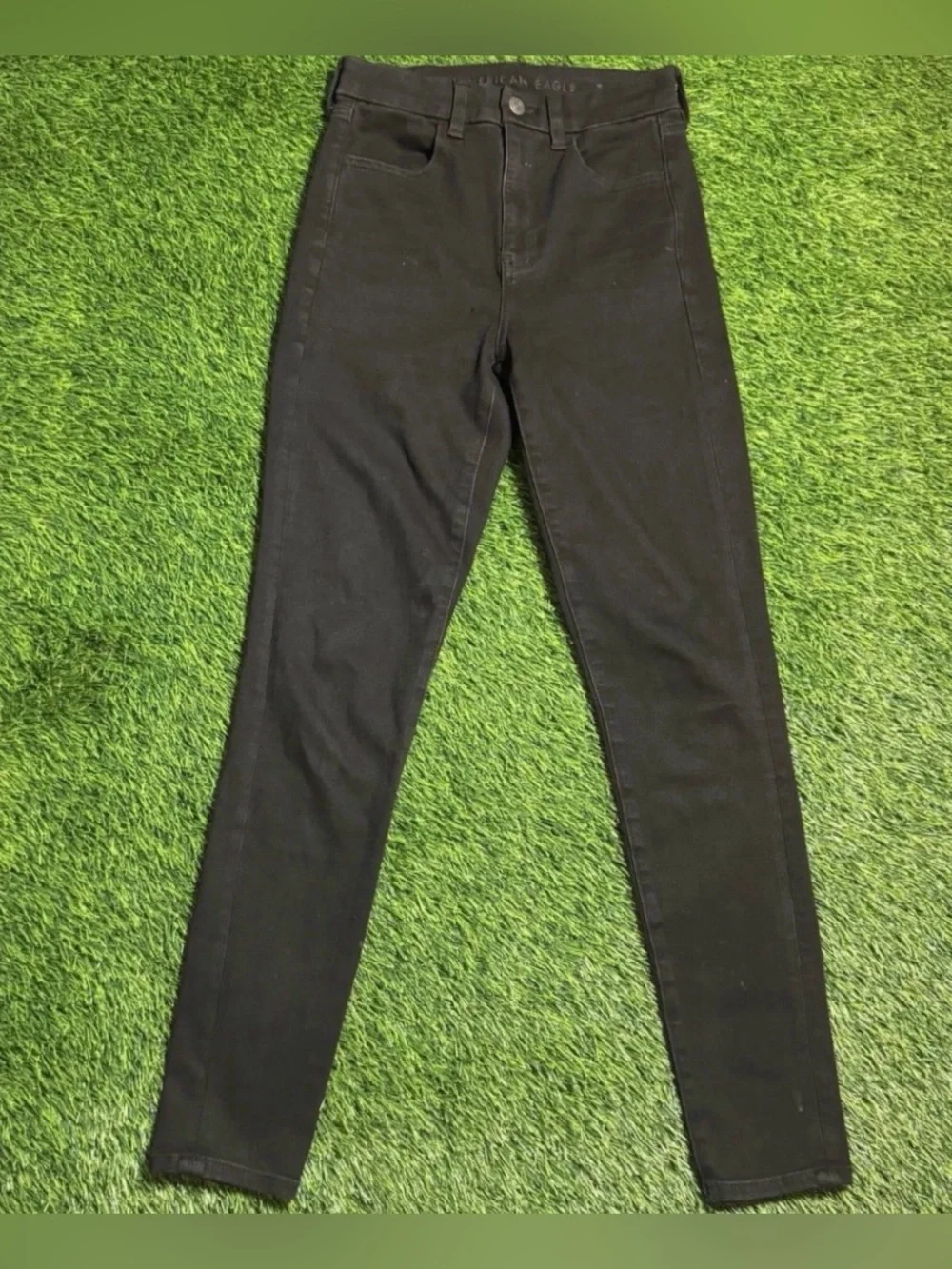American Eagle The Dream Jean Black High Rise Size 2 Regular Skinny Jeans